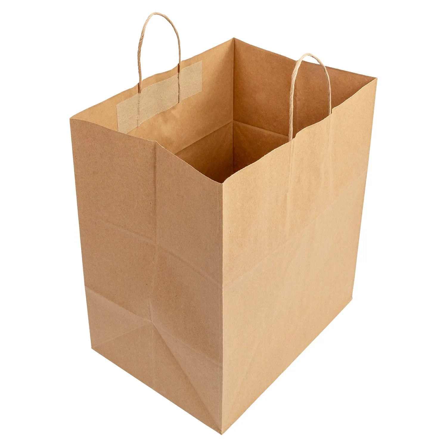14" x 10" x 15.75" Twisted Handle Kraft Paper Bags, Case of 200