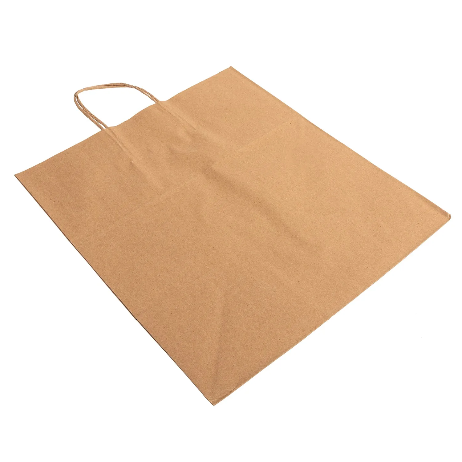 14" x 10" x 15.75" Twisted Handle Kraft Paper Bags, Case of 200