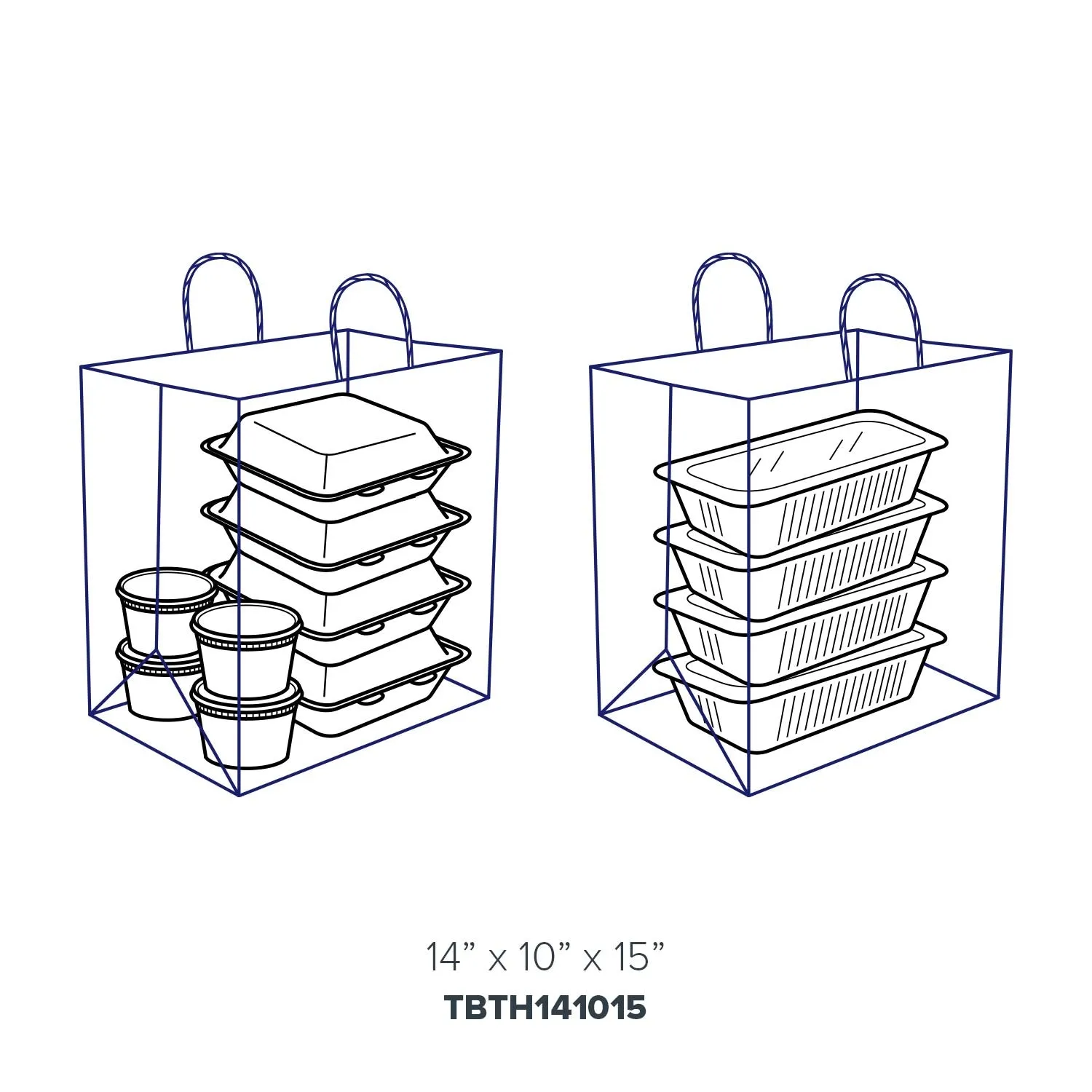 14" x 10" x 15.75" Twisted Handle Kraft Paper Bags, Case of 200