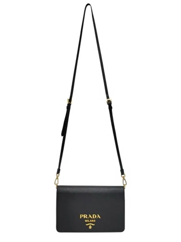 1BP019 Black Saffiano Mini Cross Bag