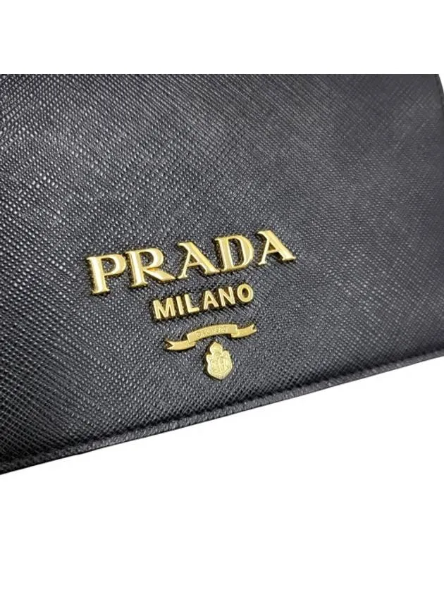 1BP019 Black Saffiano Mini Cross Bag