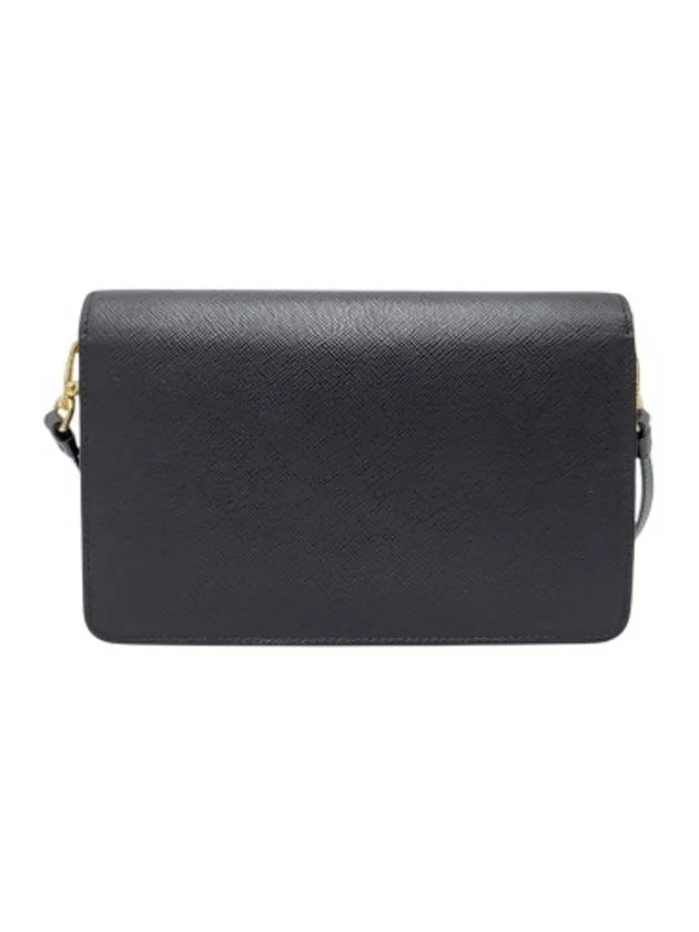 1BP019 Black Saffiano Mini Cross Bag