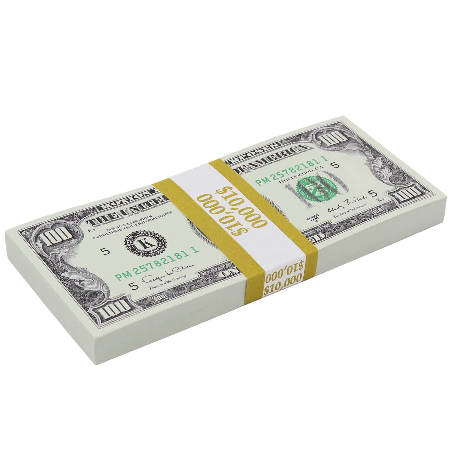 $500,000 Full Print 1990 Series Stacks & Briefcase