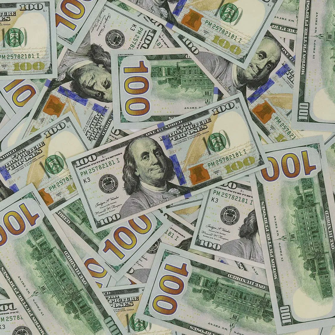 $500,000 Full Print New Series Stacks & Briefcase