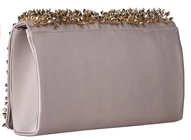 Adrianna Papell Nebraska Small Clutch OysterGold