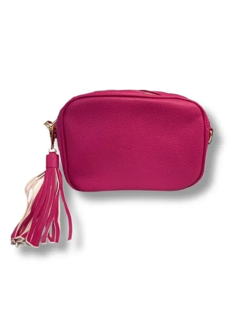 Ahdorned Crossbody Bag With Tassell