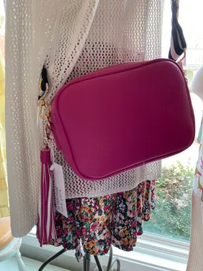 Ahdorned Crossbody Bag With Tassell