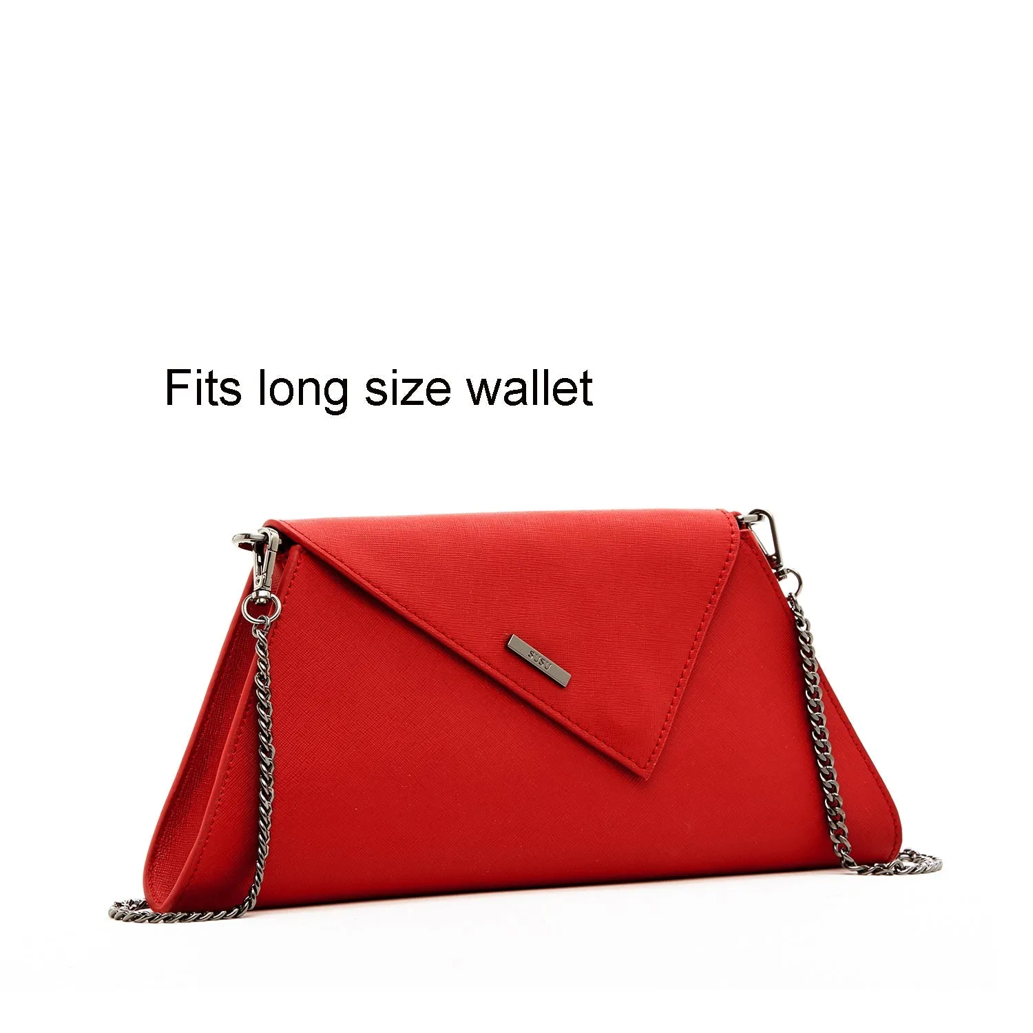 Angelica Red Clutch Purse