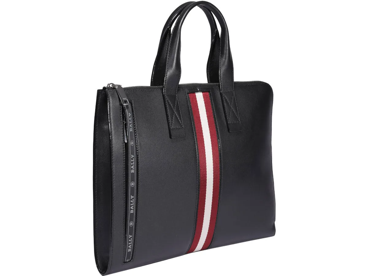 Bally Henri Striped Briefcase