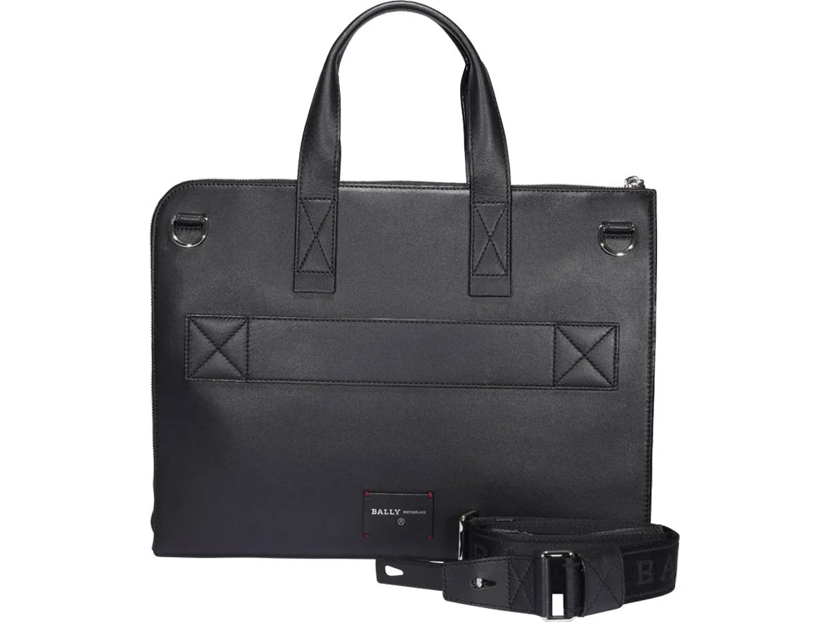 Bally Henri Striped Briefcase