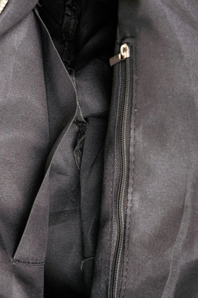 Be Clever Around The World Large Black Chest Bag
