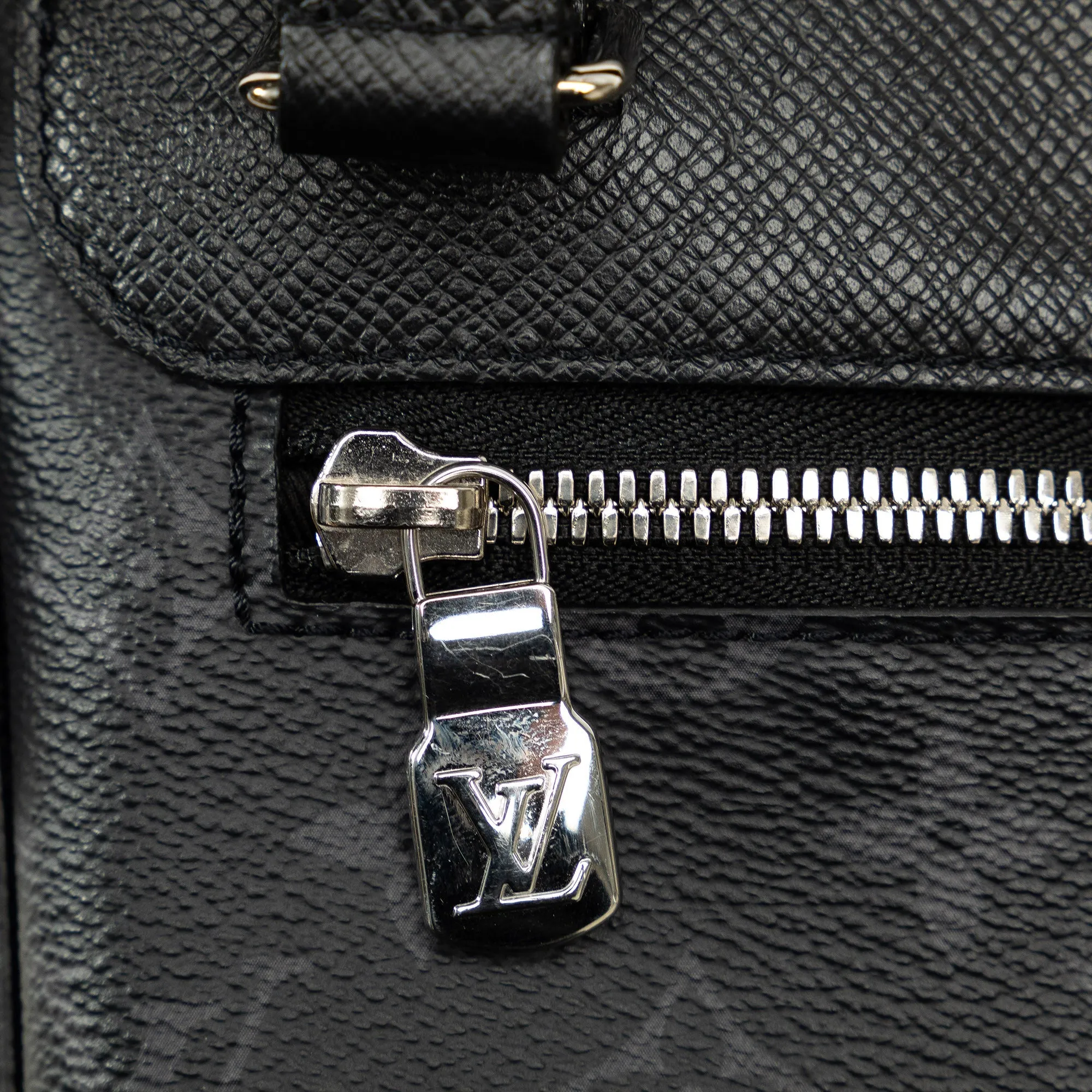 Black Louis Vuitton Taigarama Outdoor Flap Messenger Crossbody Bag