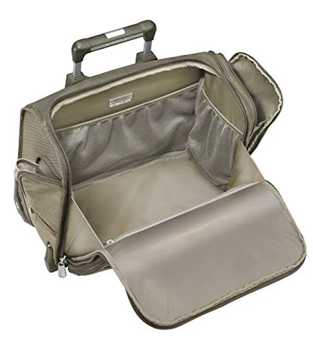 Briggs & Riley Baseline-Softside Rolling Cabin Upright Bag, Olive