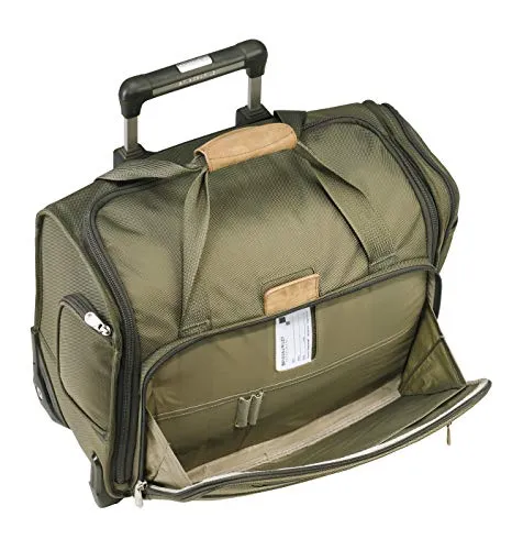 Briggs & Riley Baseline-Softside Rolling Cabin Upright Bag, Olive