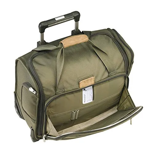 Briggs & Riley Baseline-Softside Rolling Cabin Upright Bag, Olive