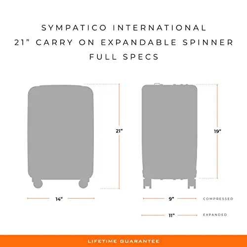 Briggs & Riley Sympatico Hardside International Spinner Luggage, Matte Black