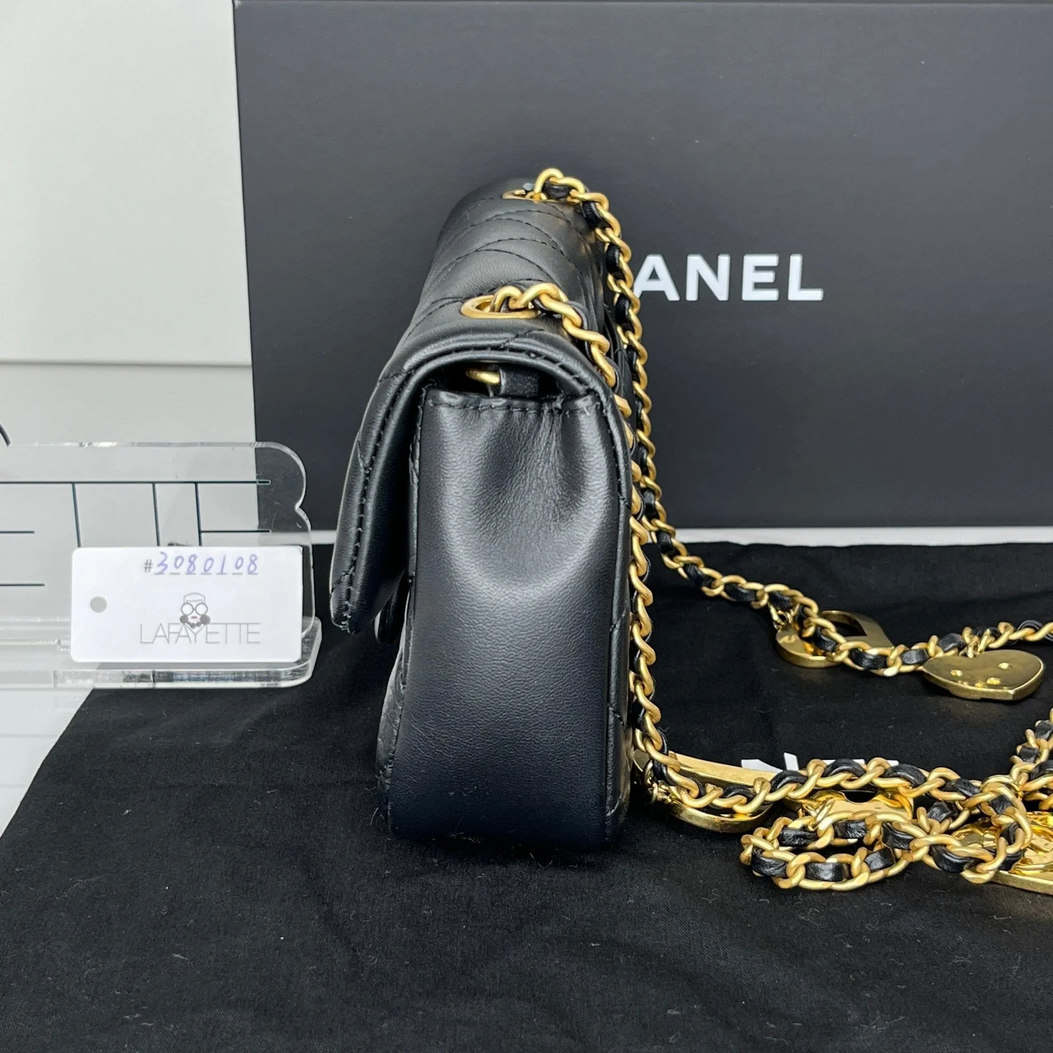 Chanel Mini Flap Bag with Heart Chain