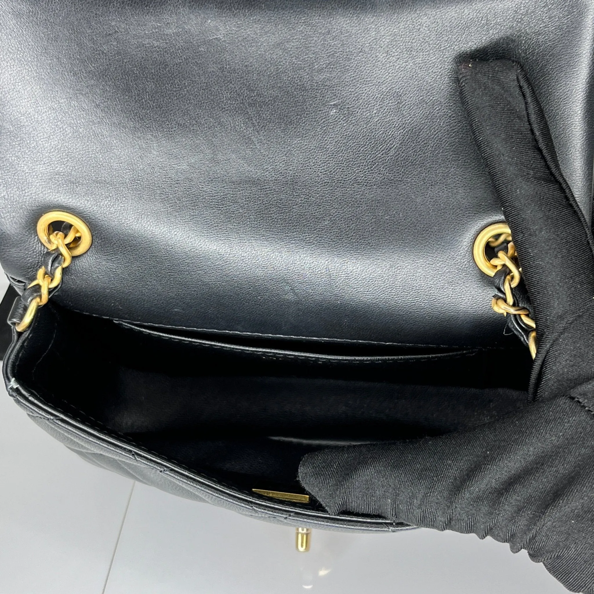 Chanel Mini Flap Bag with Heart Chain