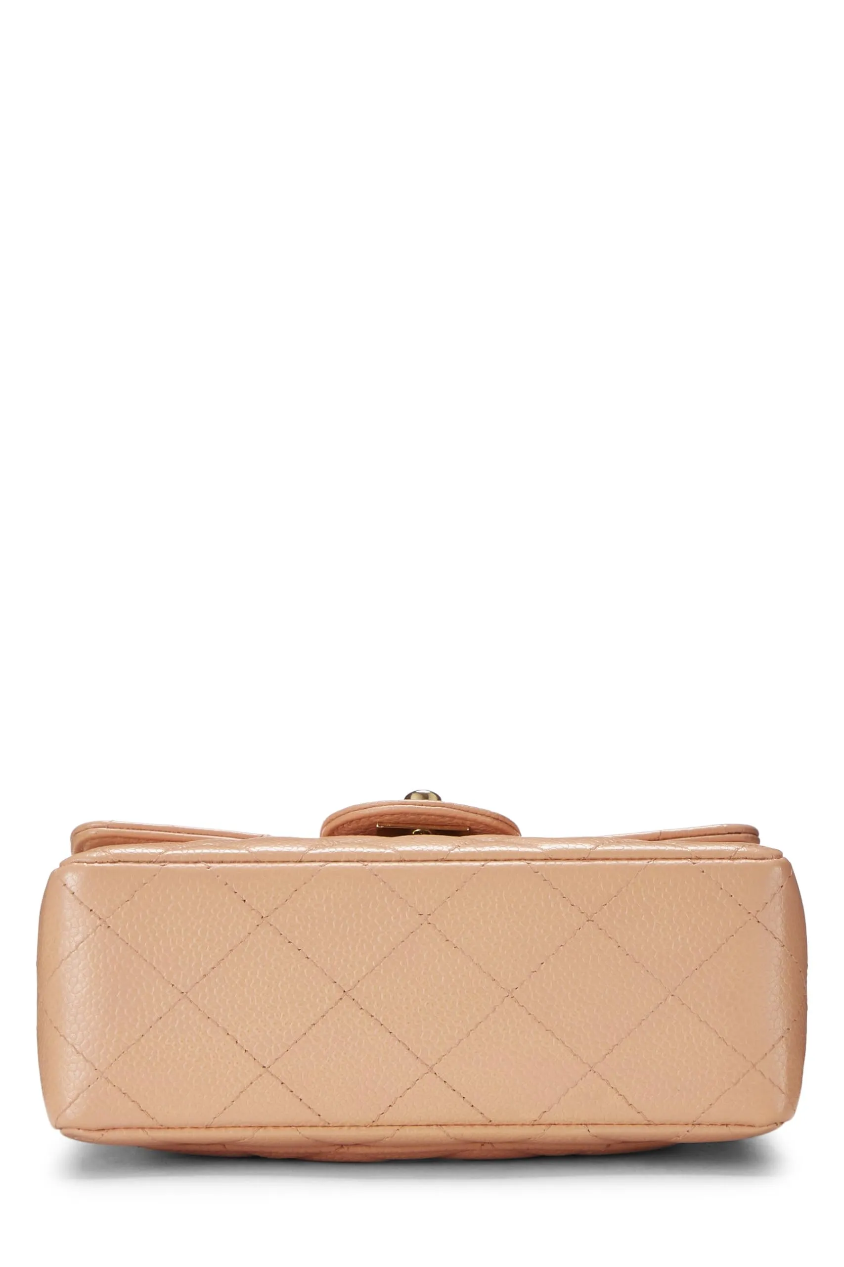 Chanel,  Pink Quilted Caviar Half Flap Mini, Pink