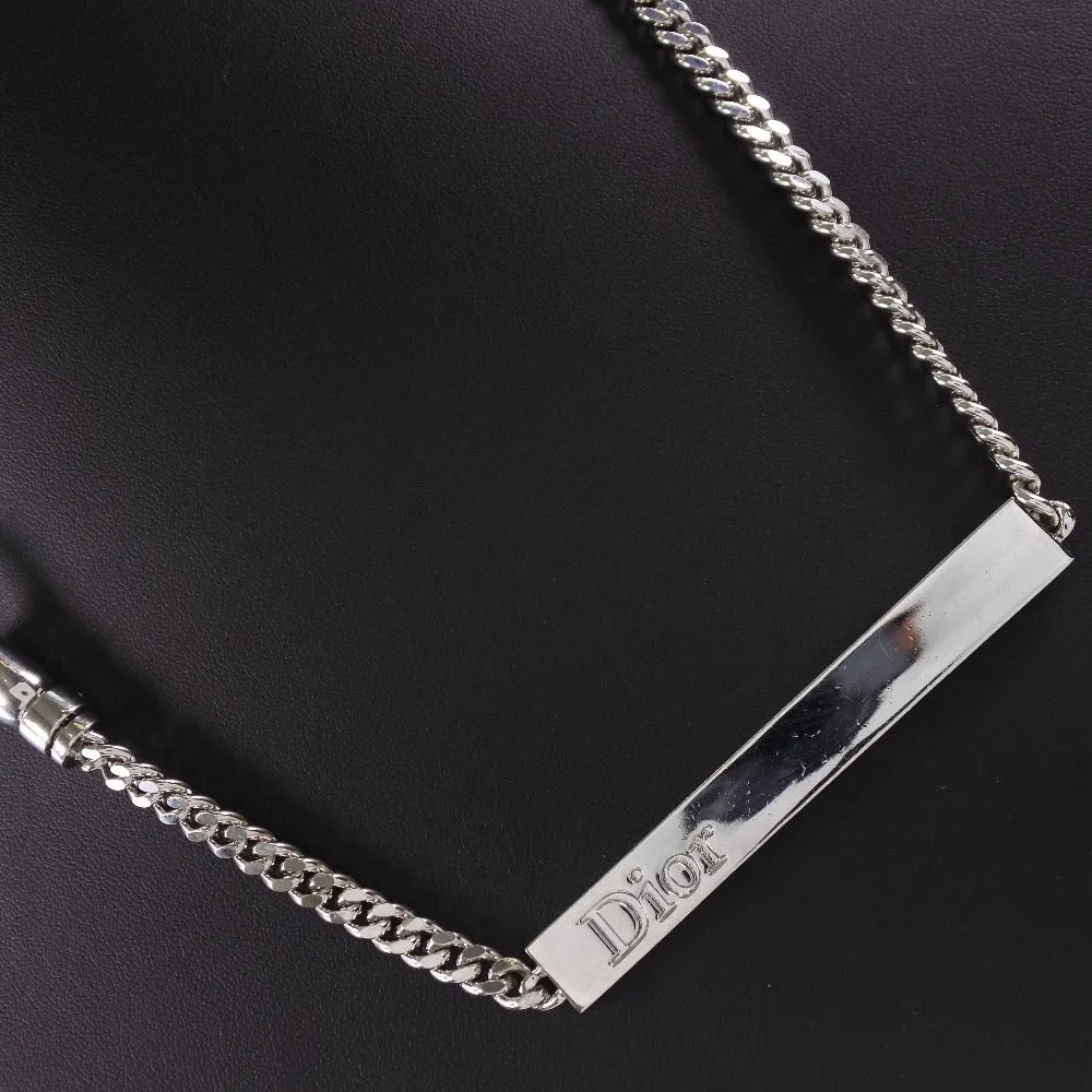 Christian Dior Dior Logo Bar Chain Wallet Wallet Chain Wallet Vintage French Silver Logo Bar sic