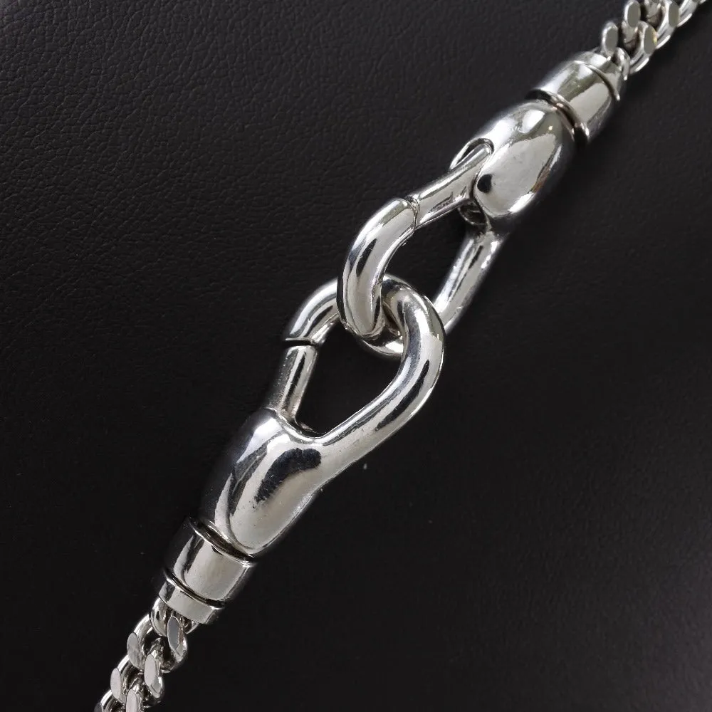 Christian Dior Dior Logo Bar Chain Wallet Wallet Chain Wallet Vintage French Silver Logo Bar sic