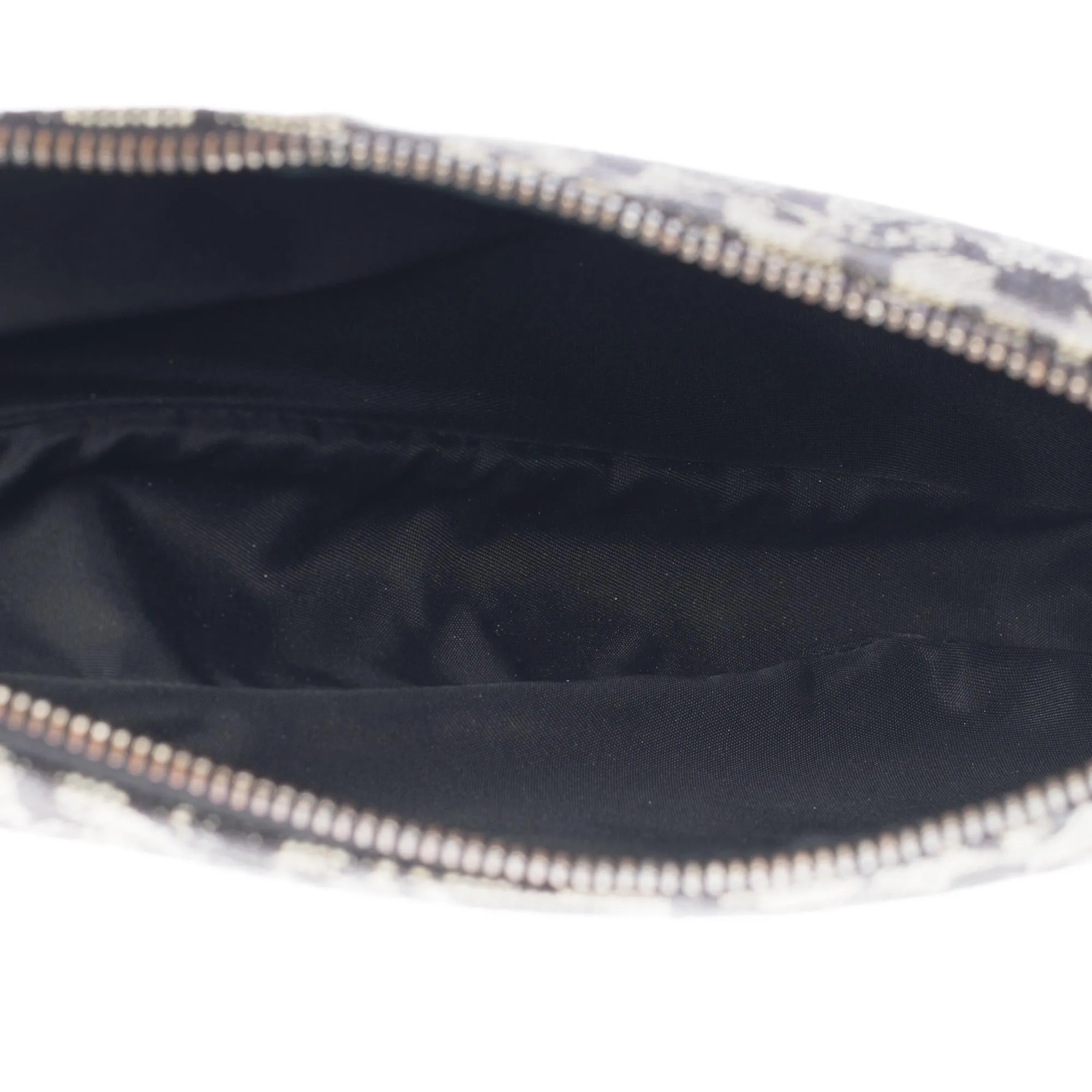 CHRISTIAN DIOR Gorgeous Saddle shoulder bag in navy blue monogram canvas, SHW