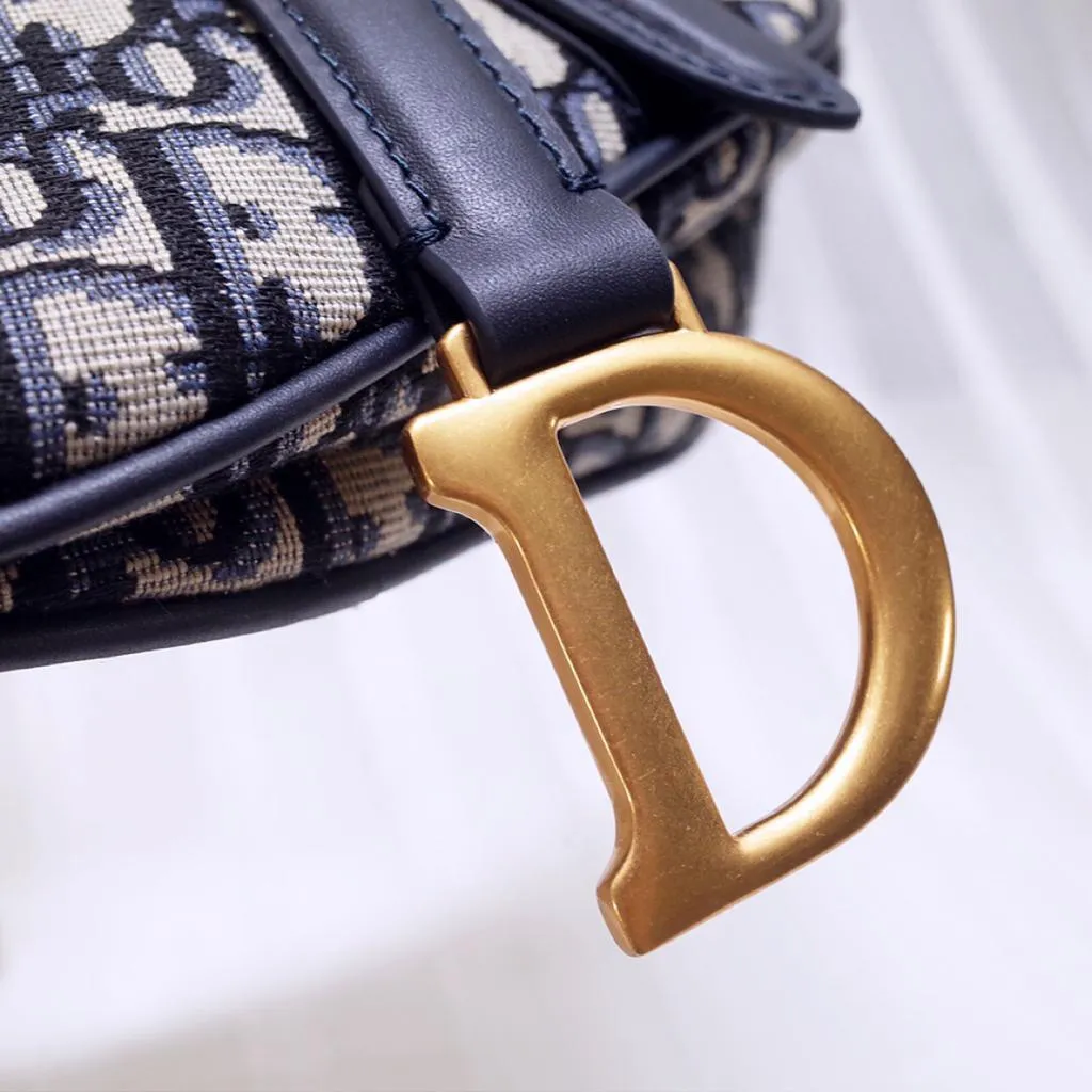 Christian Dior Mini Christian Dior Bag Blue Oblique Jacquard