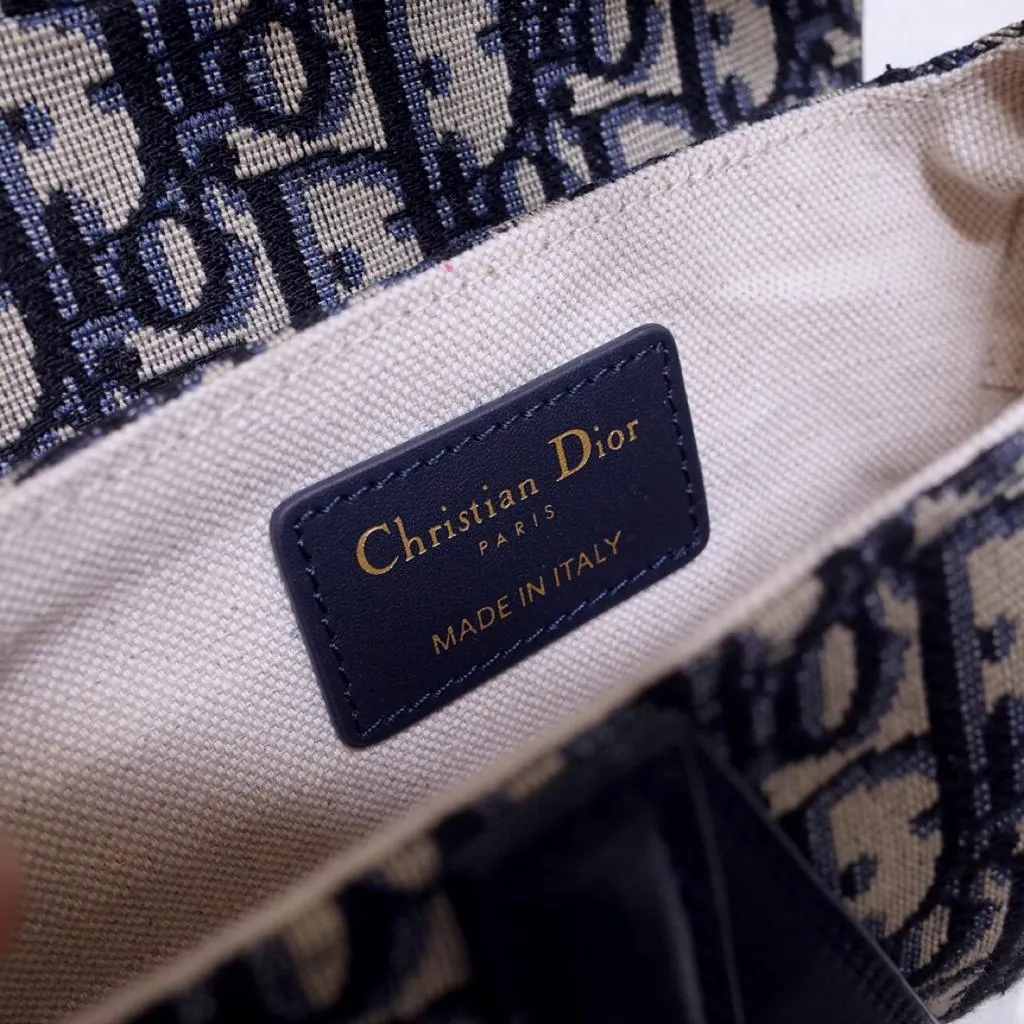 Christian Dior Mini Christian Dior Bag Blue Oblique Jacquard