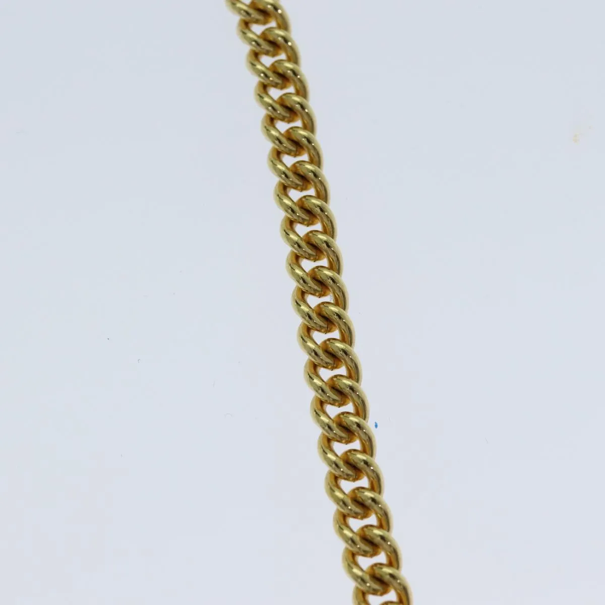 CHRISTIAN DIOR Necklace metal Gold Auth yk12883