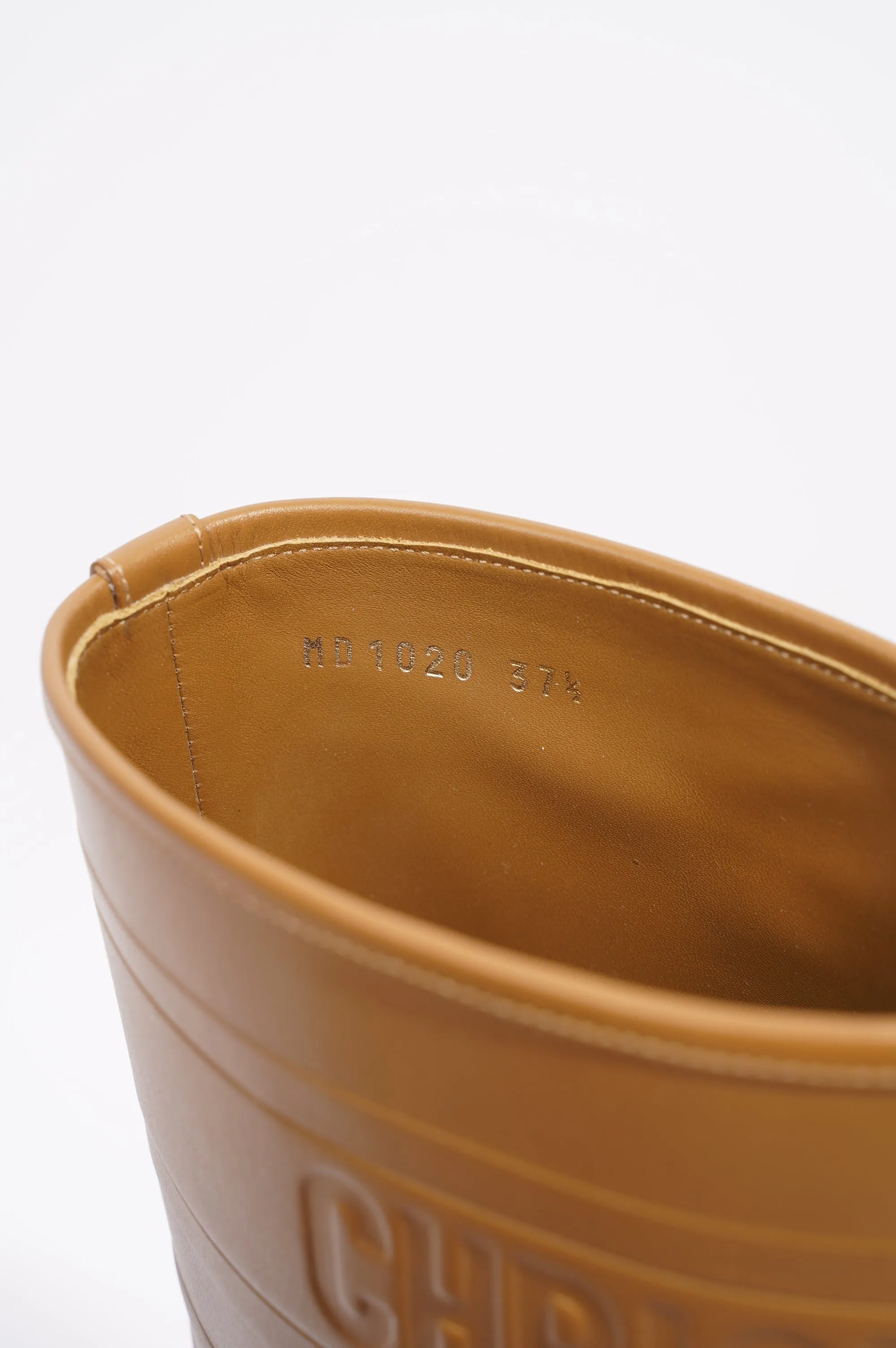 Christian Dior Quest Brown Leather EU 37.5 UK 4.5