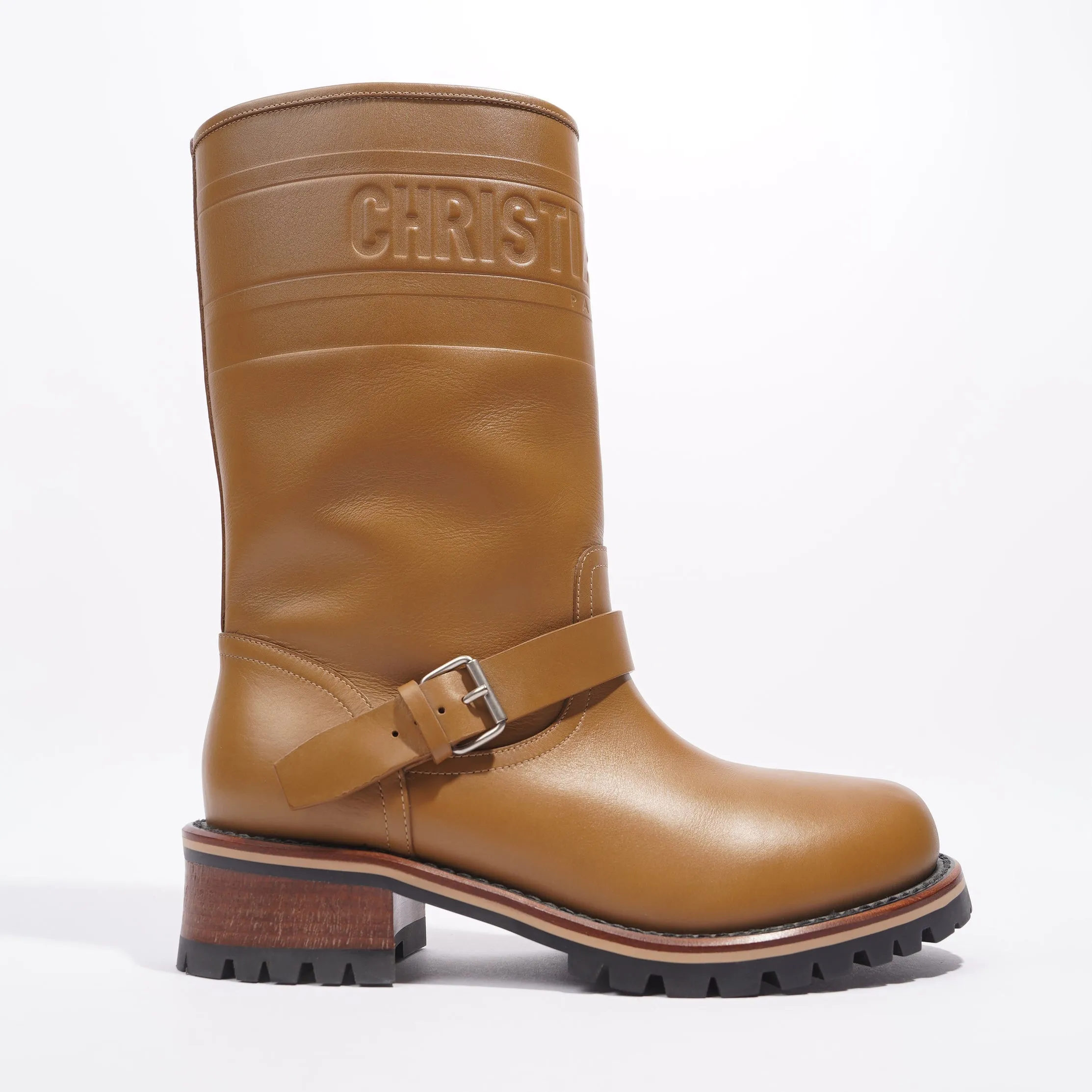 Christian Dior Quest Brown Leather EU 37.5 UK 4.5