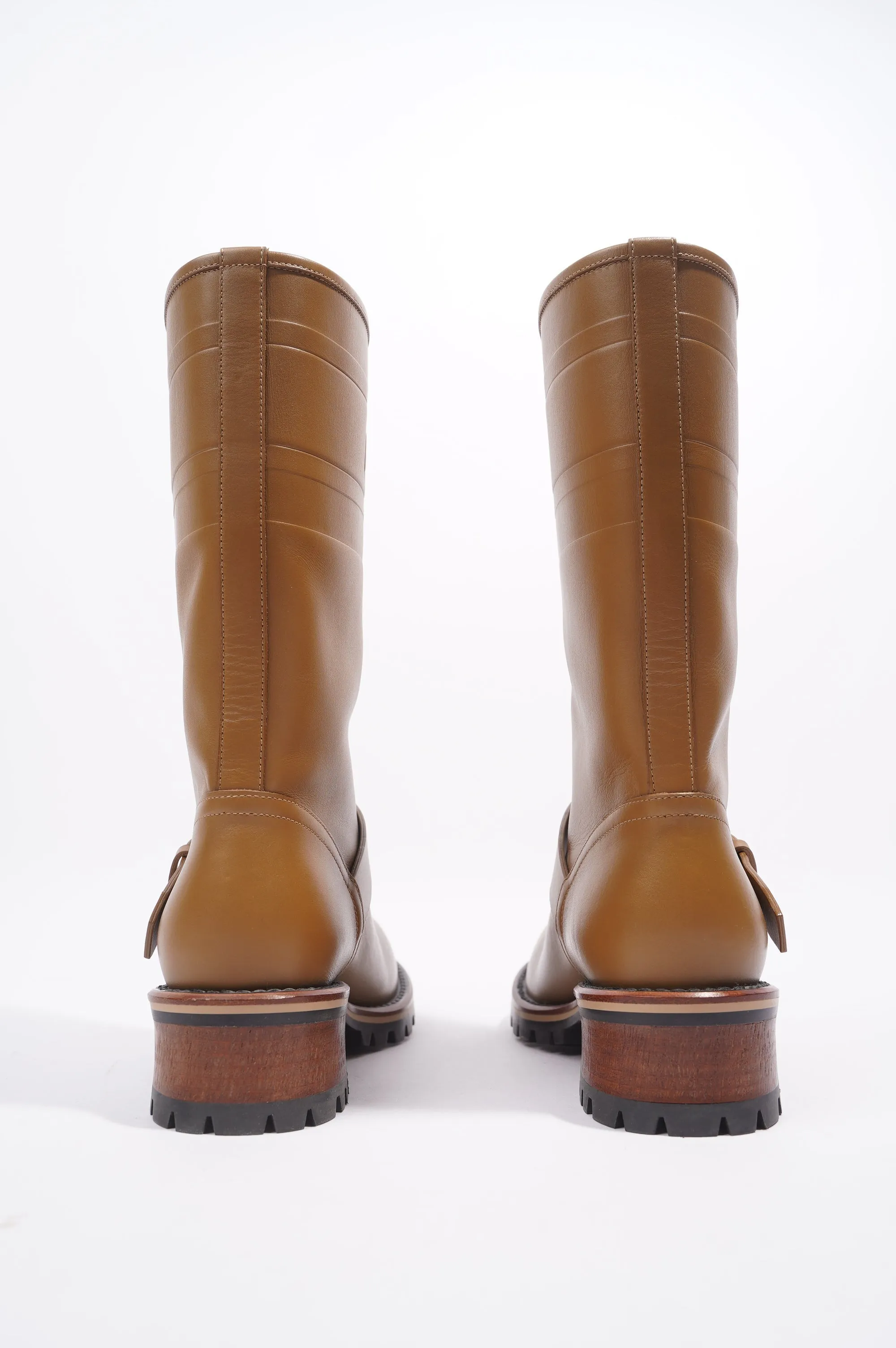 Christian Dior Quest Brown Leather EU 37.5 UK 4.5