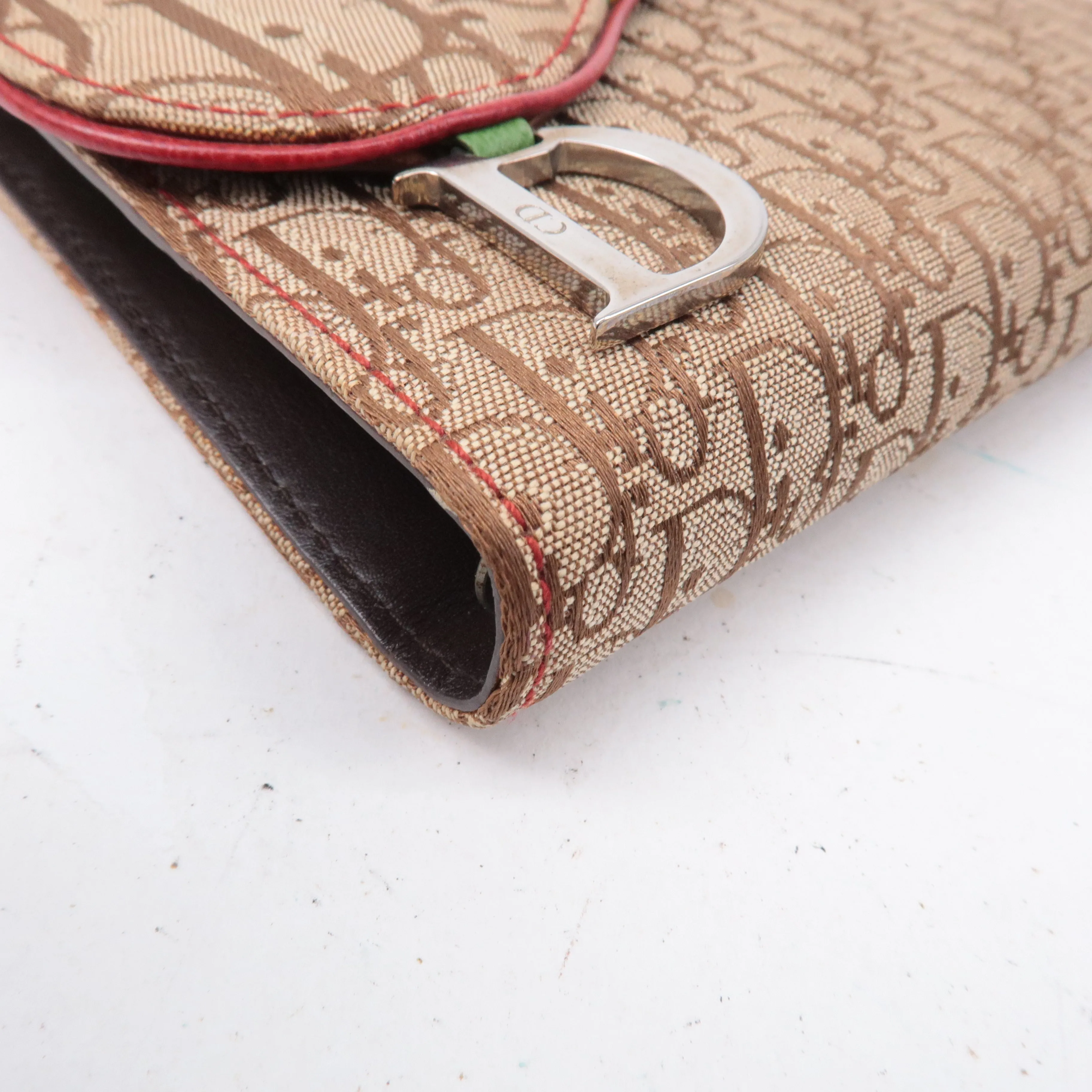Christian Dior Rasta Trotter Canvas Leather Planner Cover Beige