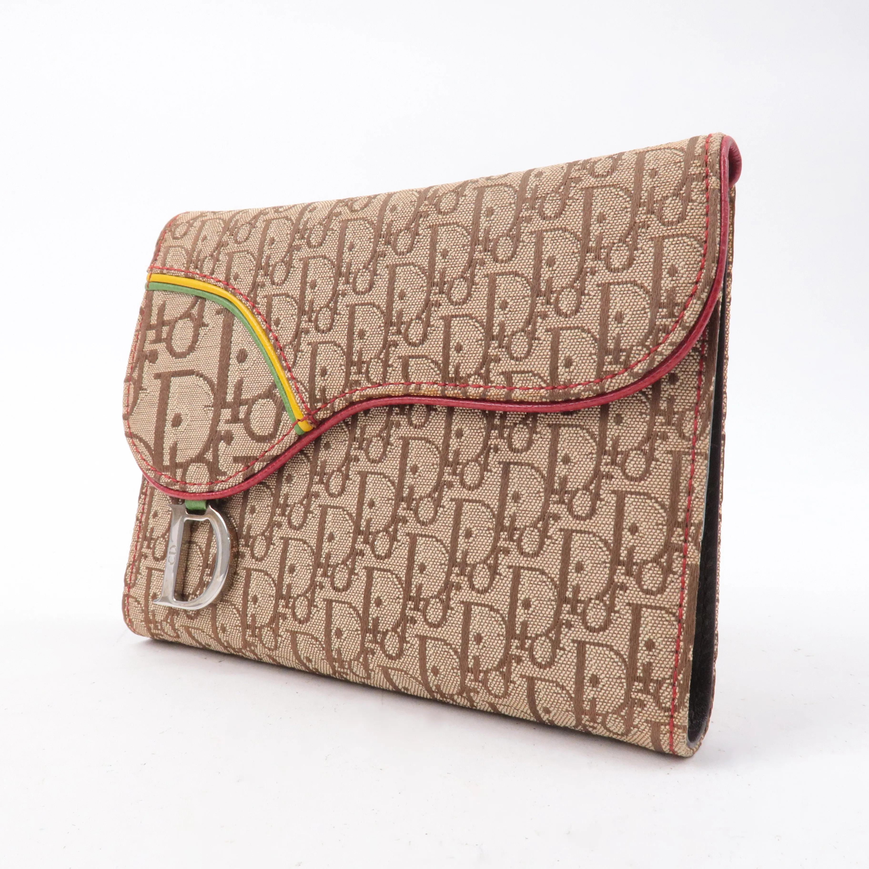 Christian Dior Rasta Trotter Canvas Leather Planner Cover Beige