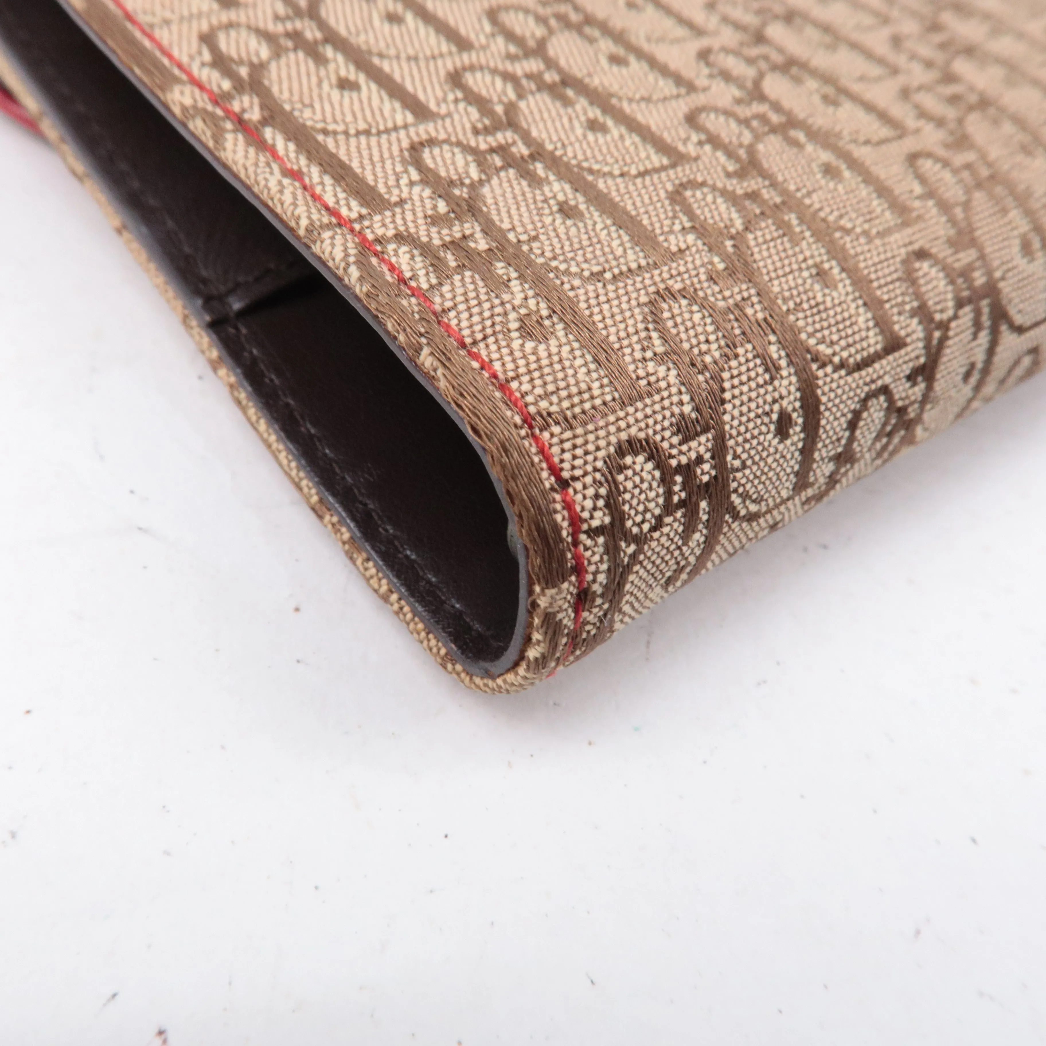 Christian Dior Rasta Trotter Canvas Leather Planner Cover Beige
