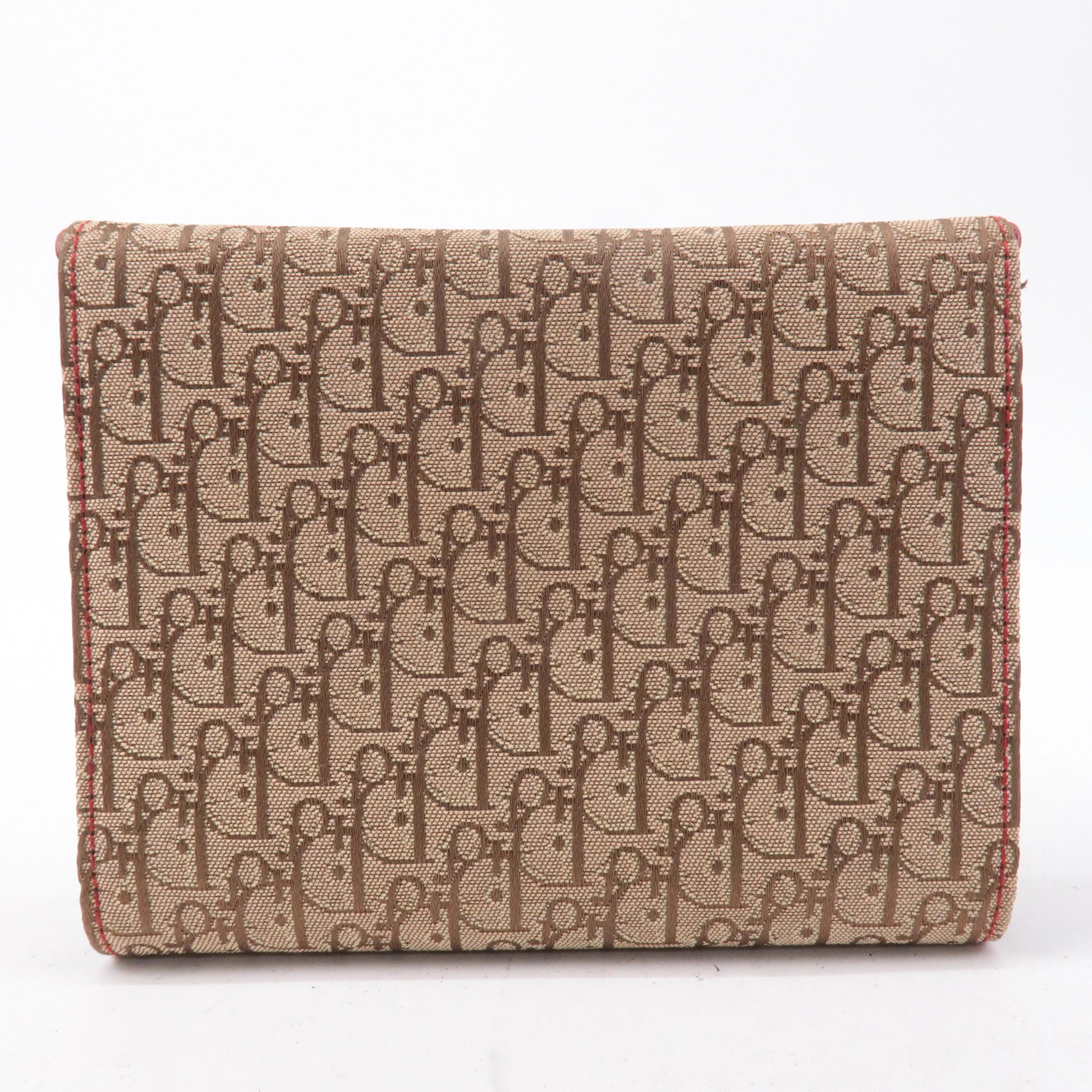 Christian Dior Rasta Trotter Canvas Leather Planner Cover Beige