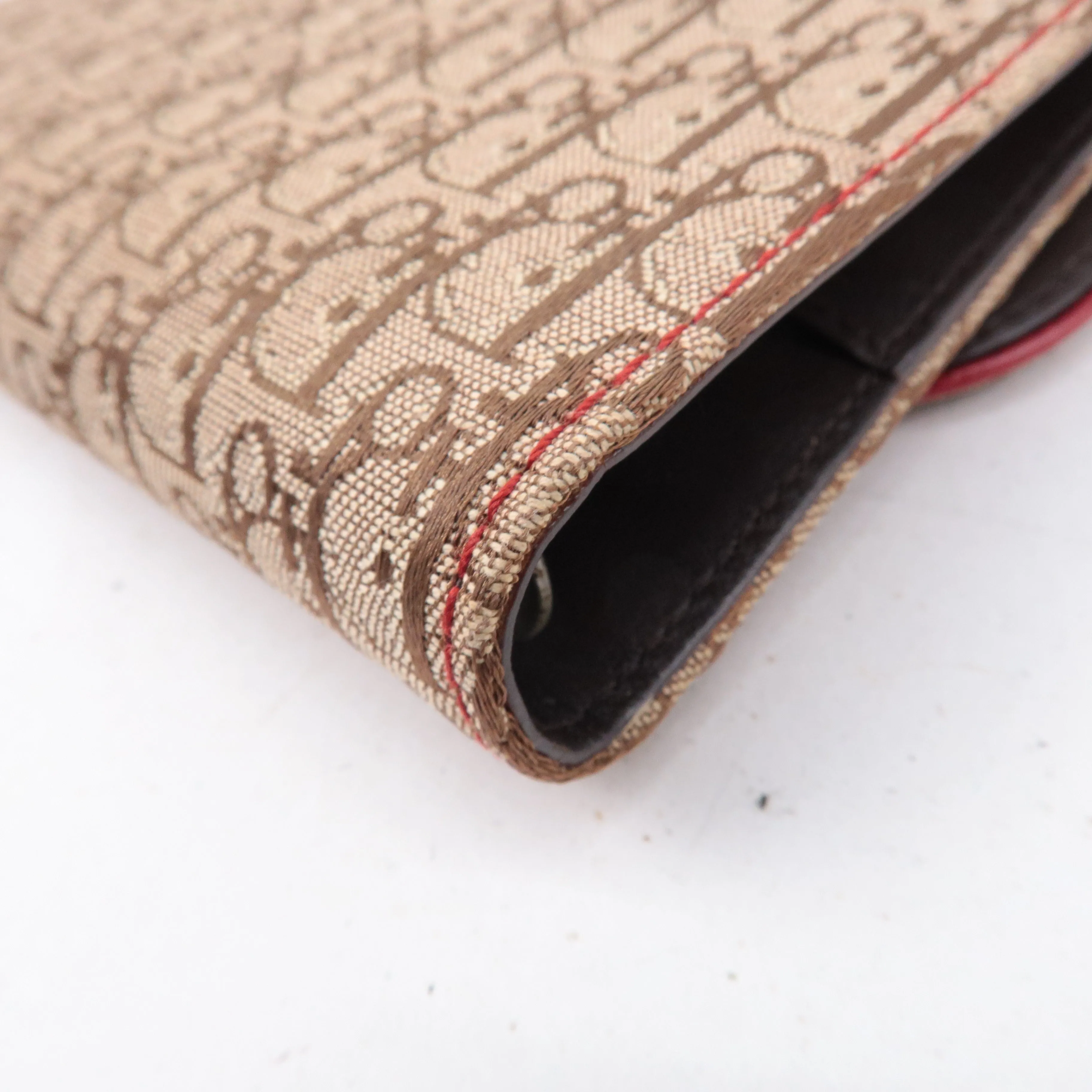 Christian Dior Rasta Trotter Canvas Leather Planner Cover Beige