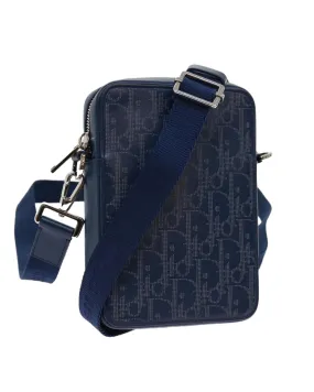 Christian Dior Saddle Bag Blue Leather Crossbody