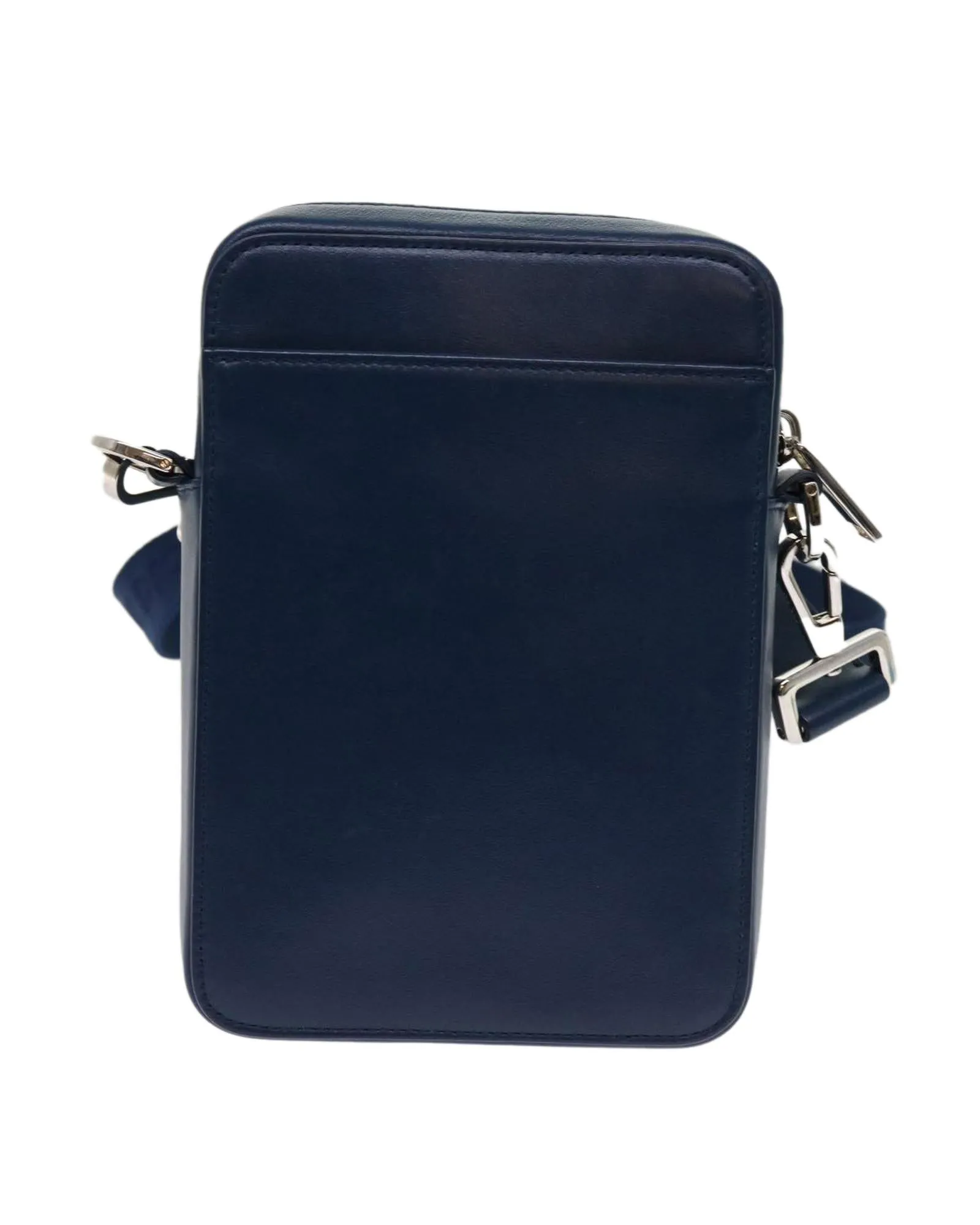 Christian Dior Saddle Bag Blue Leather Crossbody