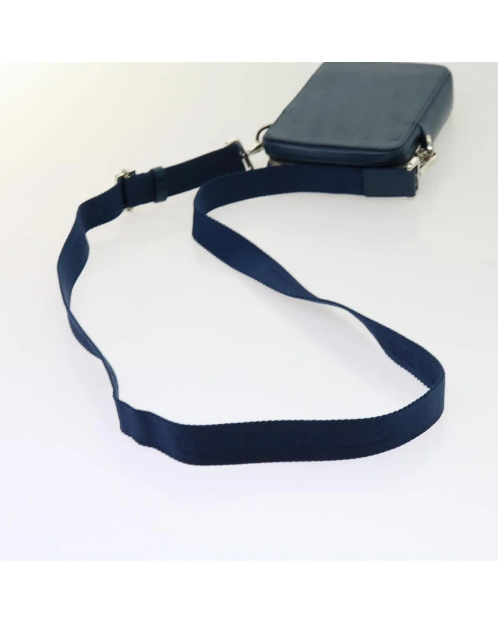 Christian Dior Saddle Bag Blue Leather Crossbody