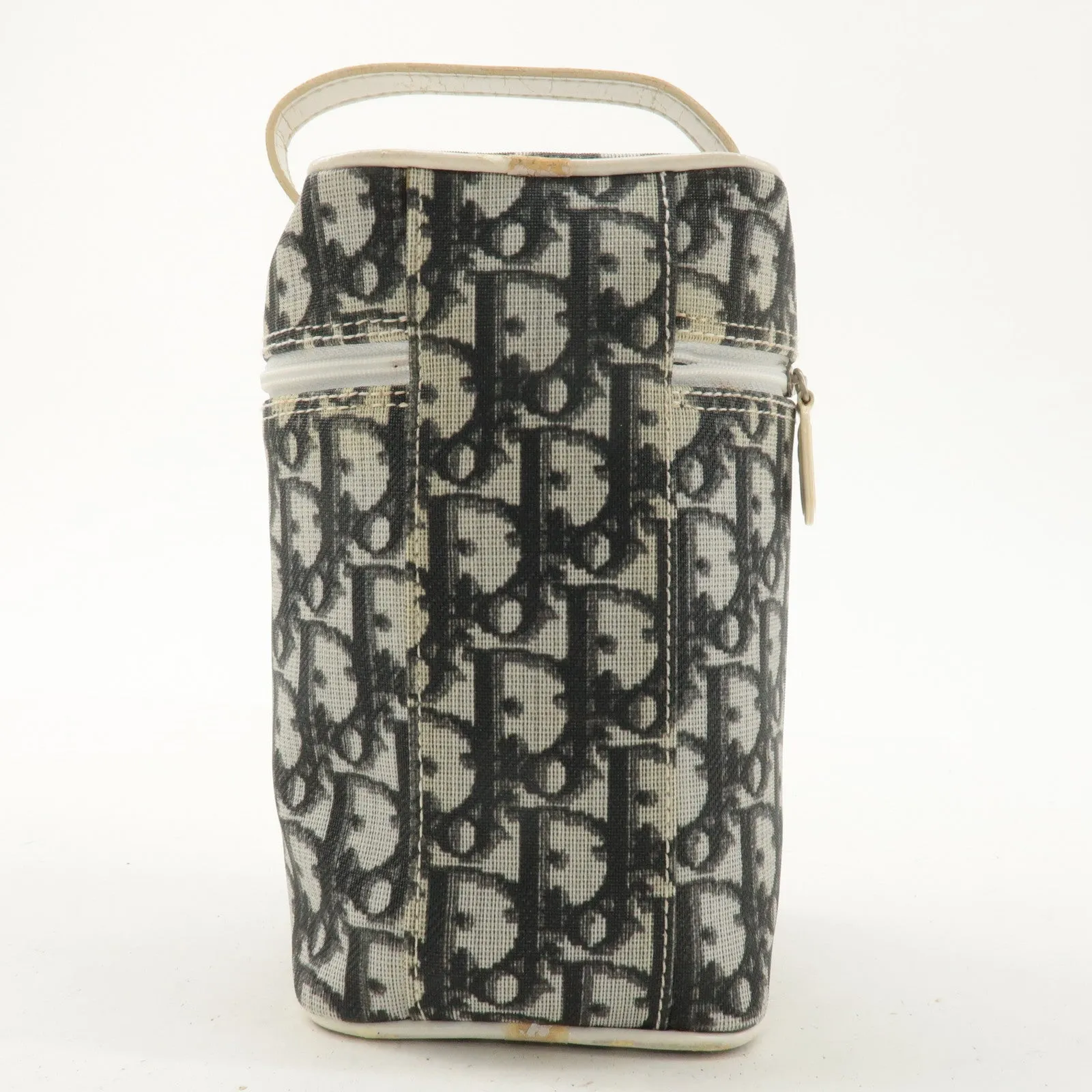 Christian Dior Trotter PVC Patent Leather Vanity Bag Black