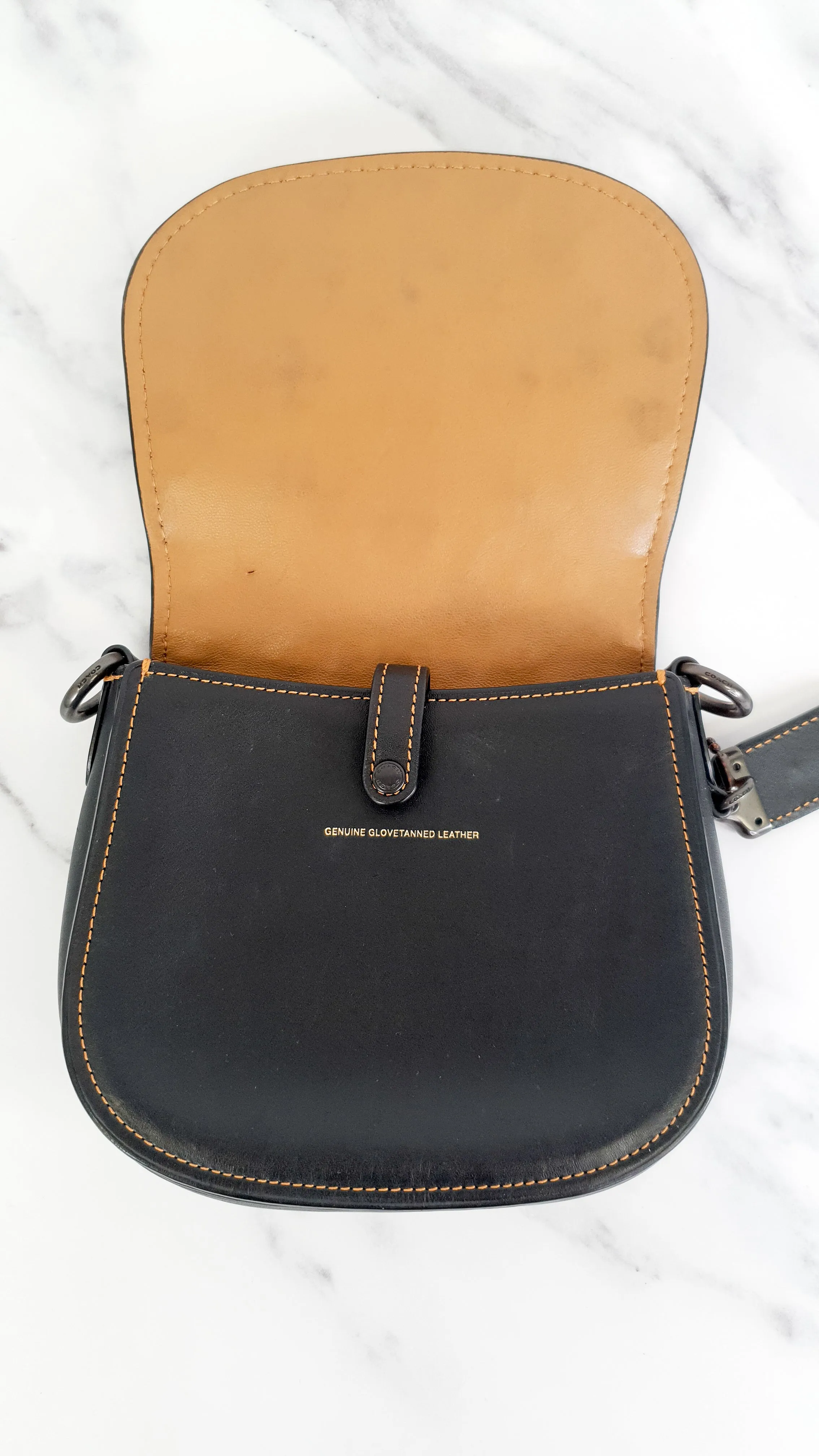 Coach 1941 Saddle 17 Bag with Western Rivets in Black - Crossbody Flap Bag - Coach F56564
