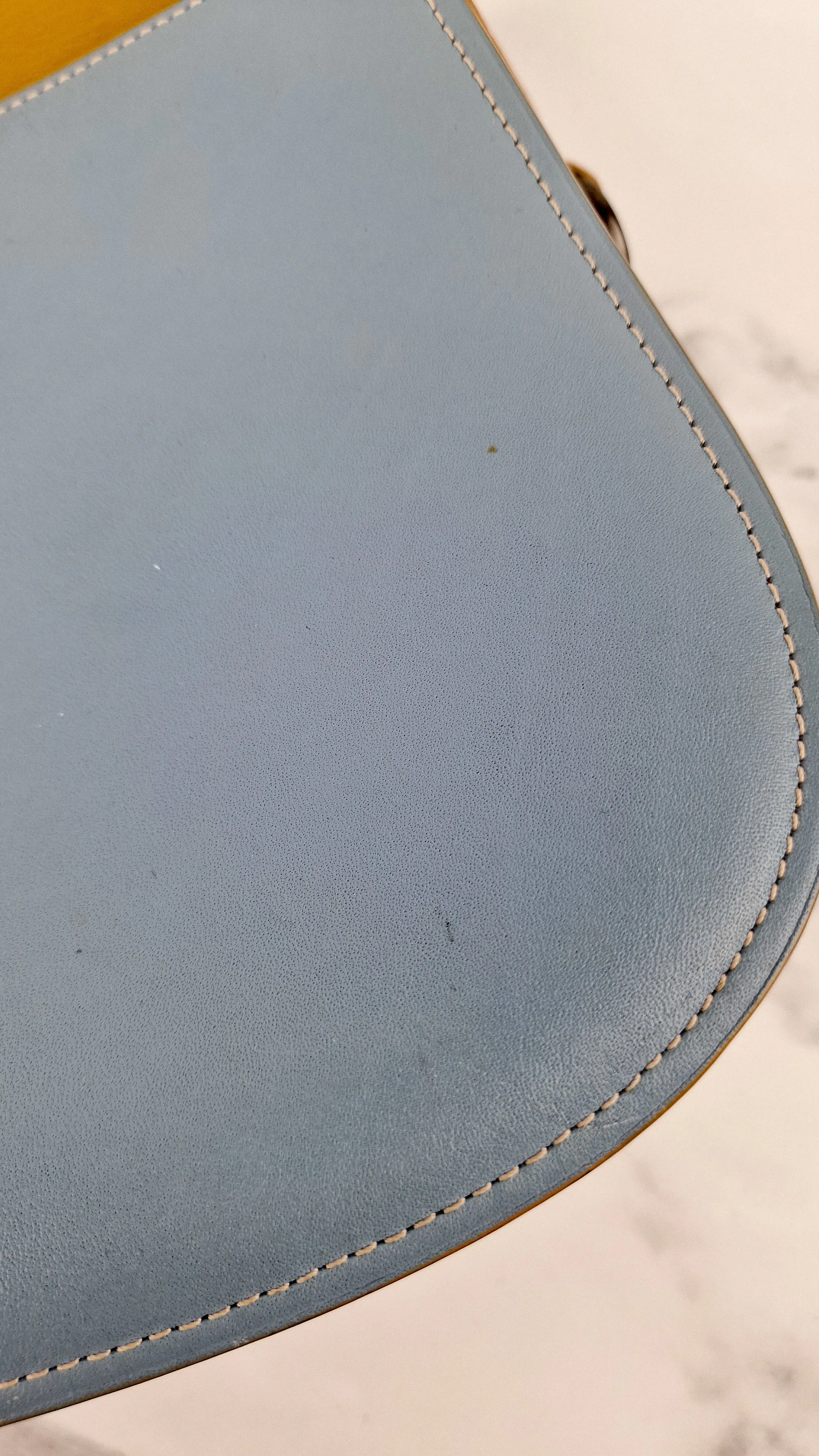 Coach 1941 Saddle 23 Bag in Cornflower Blue Smooth Leather Crossbody Shoulder Bag - Coach 55036