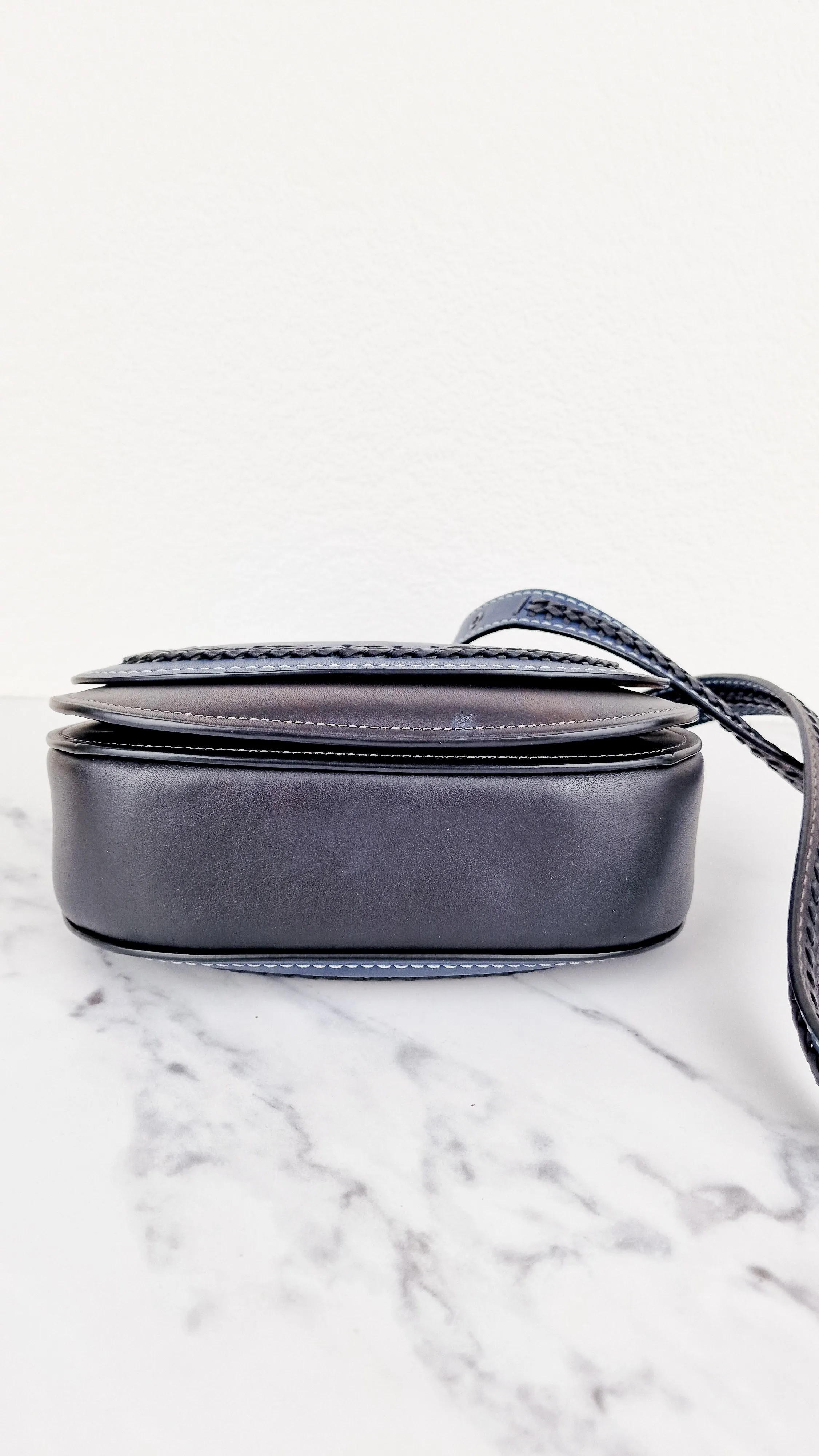 Coach 1941 Saddle 23 in Prussian Blue With Whiplash Black Detail - Crossbody Bag - Coach 58124