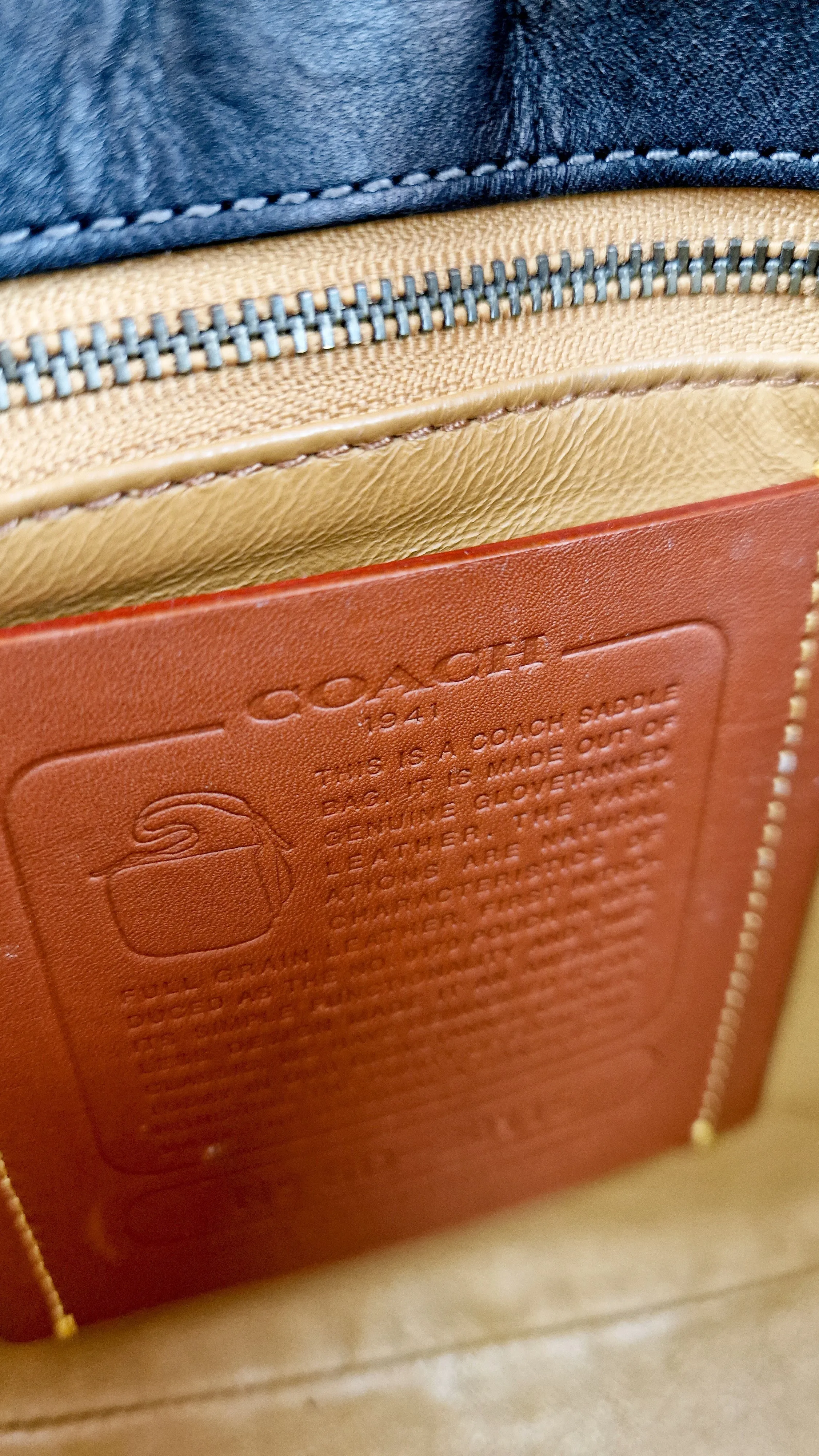 Coach 1941 Saddle 23 in Prussian Blue With Whiplash Black Detail - Crossbody Bag - Coach 58124