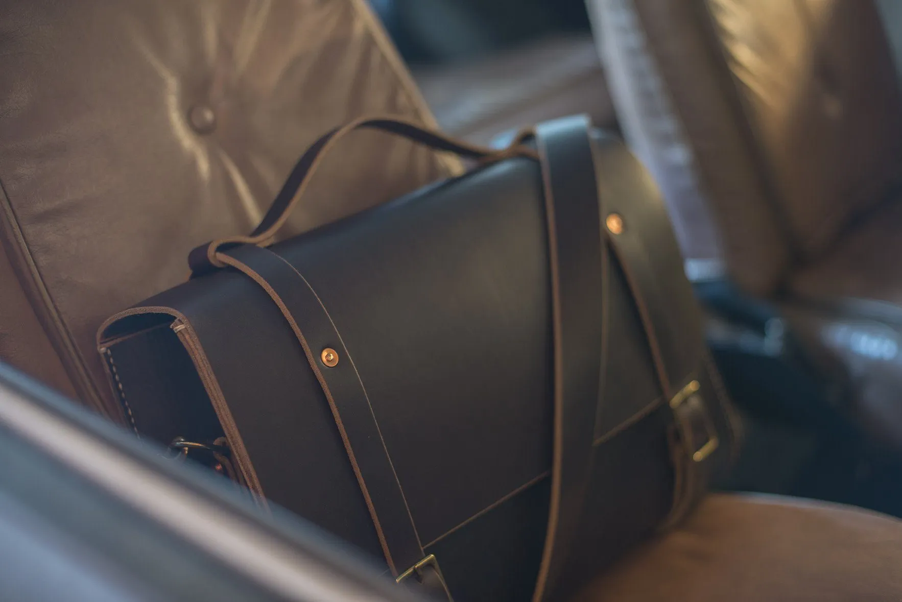 COOPER SATCHEL LEATHER SATCHEL BRIEFCASE