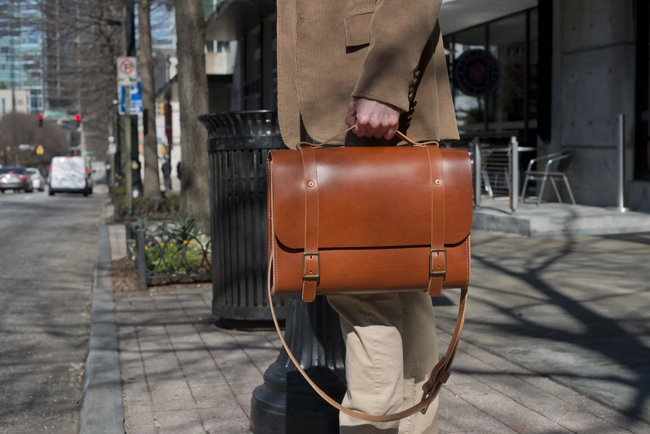 COOPER SATCHEL LEATHER SATCHEL BRIEFCASE