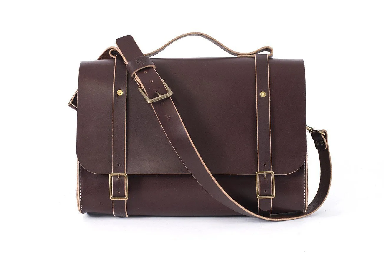 COOPER SATCHEL LEATHER SATCHEL BRIEFCASE