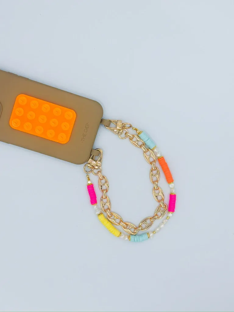 Coral Phone Wristlet