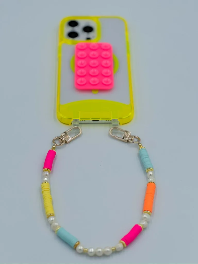 Coral Phone Wristlet